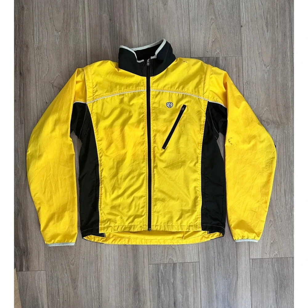 Pearl Izumi Men Cycling Windbreaker Jacket Convertible Vest M StreetwearY2K VTG